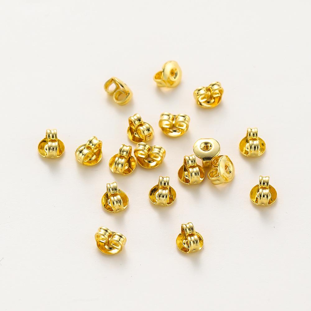 Tuercas de Mariposa de Oro de 14k y Cobre Electrochapado de 18k con Retención de Color