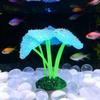 Corallo Anemone Falso Fluorescente in Silicone Luminoso per Decorazione Acquario