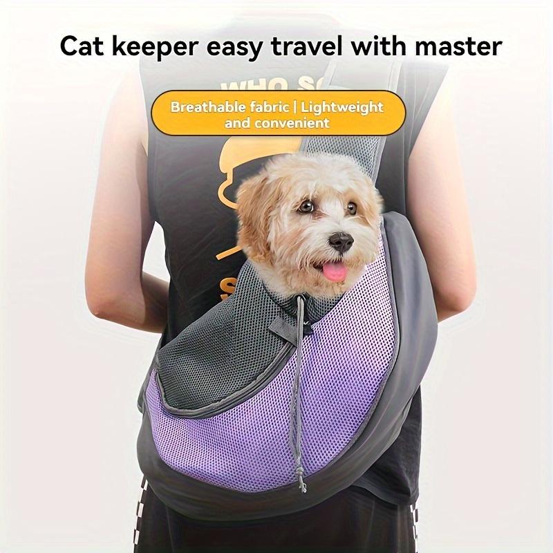 [Portable Pet Backpack] Portable Pet Backpack for Cats and Puppies | Small Size, Adjustable Shoulder Straps, Zippers & Ventilation Holes