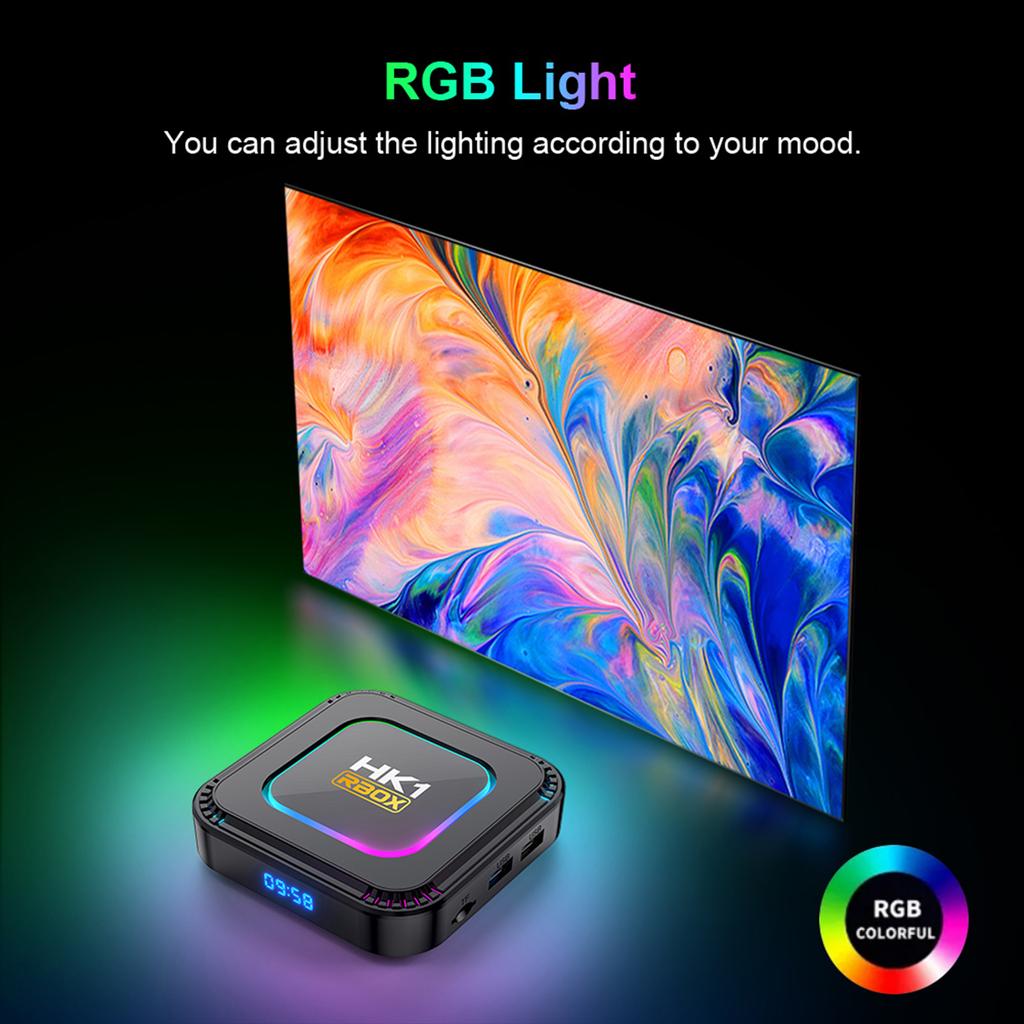 HK1 RBOX K8 Android 13.0 Smart TV Box RK3528 Quad-core UHD 4K Media Player H.265 Decoding HDR10+