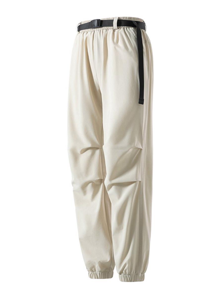 

Ice Silk Grid Fabric Spring-Summer Casual Sports Pants - Thin & Versatile Design 2XL