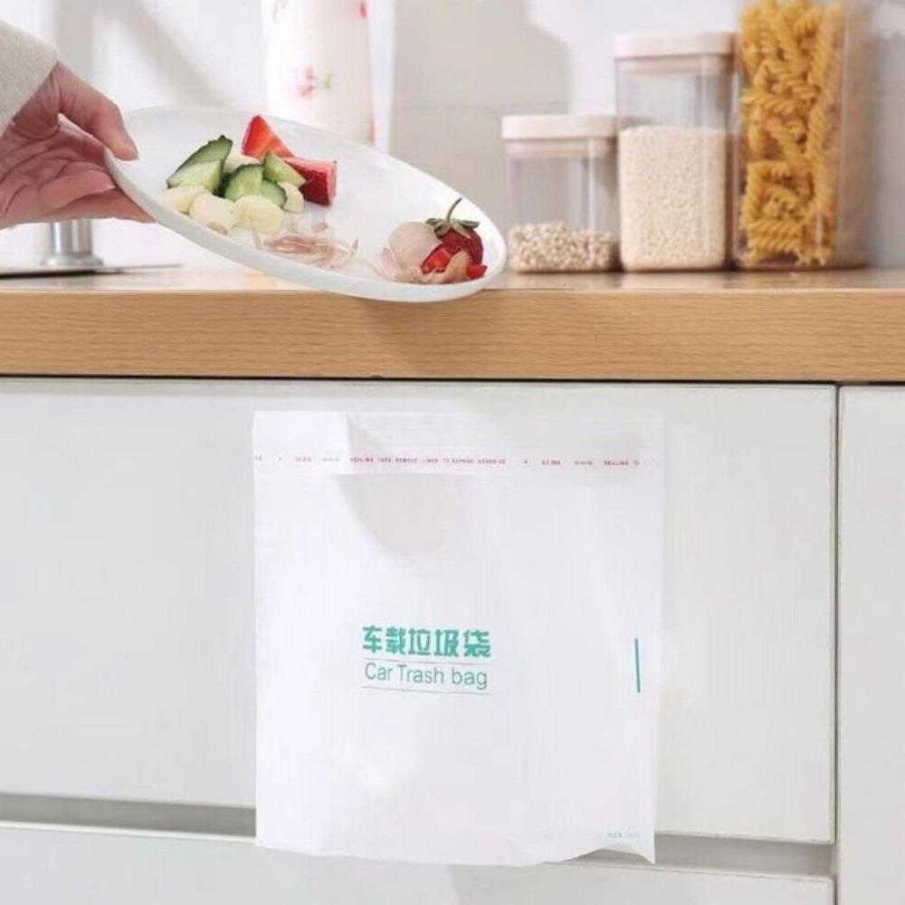 

Белый 20 шт. многофункциональный автомобильный мешок для мусора PE автомобильный мусорный бак для мусора
