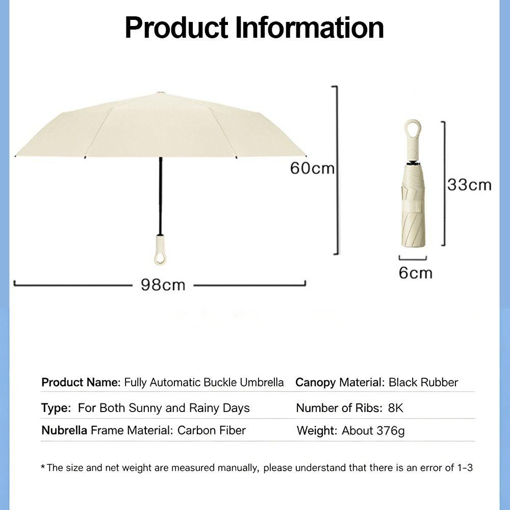 Portable UV Protection Automatic Umbrellas UPF50+ Folding Sun Umbrella Compact Windproof Sun Shade Umbrella Summer