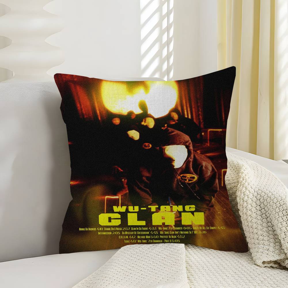 W-Wu-T-Tang C-Clan Group Pillow Gift Home Office Decoration Pillow Bedroom Sofa Car Cushion CoverPillow Case
