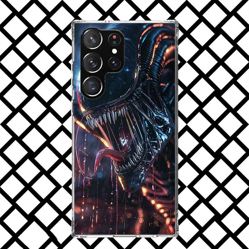 Cool A-Alien X-Xenomorph Phone Case for Samsung Galaxy S26 S25 Edge S24 S23 Ultra S22 Plus S21 FE S20 + Soft Cover Print Fundas