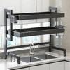 Wall Hanging Dish Drainer For Kitchen Counter With Drainage And Storage Function
