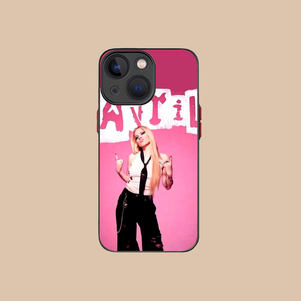 Avril Lavigne Silicone Mobile Phone Case for iPhone 17 16 15 14 13 12 11 X XR XS Air Pro Max Plus Mini Colorful Cover
