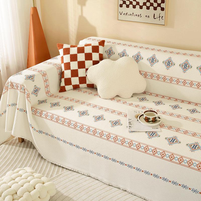 "All-Season Bohemian Non-Slip Sofa Cushions and Covers for Living Room"