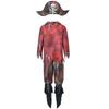 Хэллоуин Взрослый Костюм Пираты Карибского моря, Маскарадный Окровавленный Зомби Призрак Скелет Капитан