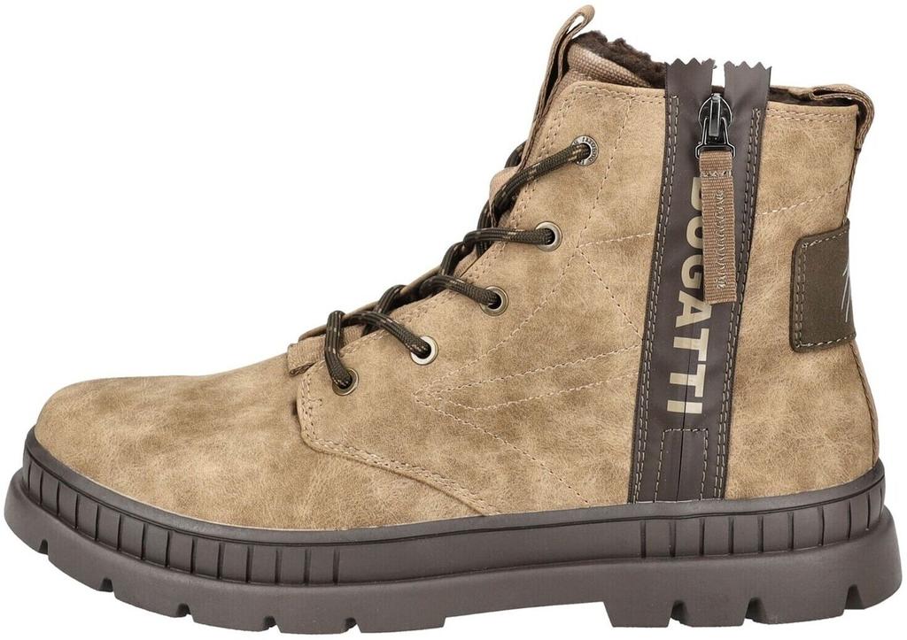 Bugatti Beige Boots On a Block Heel