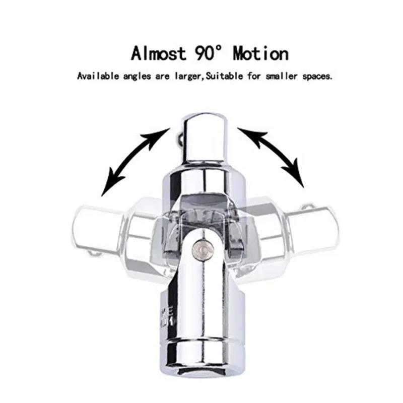 Practical Fashion Joint Set Ratchet Angle Extension Bar Socket Adapter Manual And Pneumatic Bendable Tools