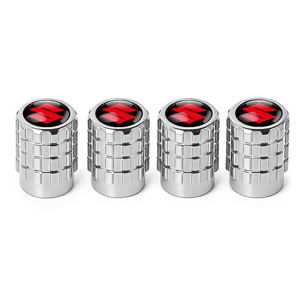 3D hliníková slitina Krytky ventilků pneumatik na kola auta Kryty stonků ráfků pneumatik Airdust pro Suzuki Alto AX100 Liana Gsxr 600 750 Celerio Cross