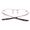 RSINC Rimless Frame/Eyeglass/Spectacle, Optical, Prescription, for Men and Women, Modern, Rose Gold Brown BR-1 N1 Rose Gold Brown