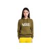 Vans Letter Print Hooded Pullover Comfortable Casual Long Sleeve Sweatshirt Unisex Tops Brown VNOA4MM9ZBN