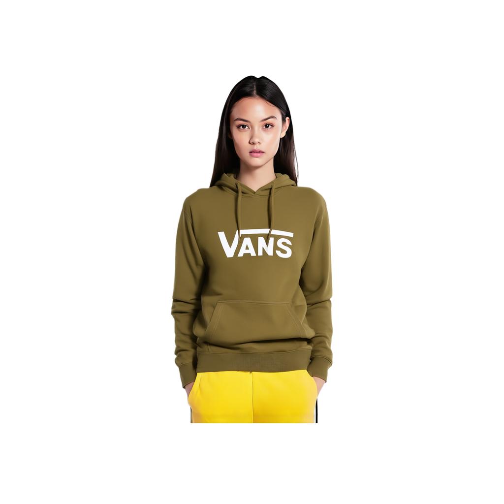 Vans Letter Print Hooded Pullover Comfortable Casual Long Sleeve Sweatshirt Unisex Tops Brown VNOA4MM9ZBN