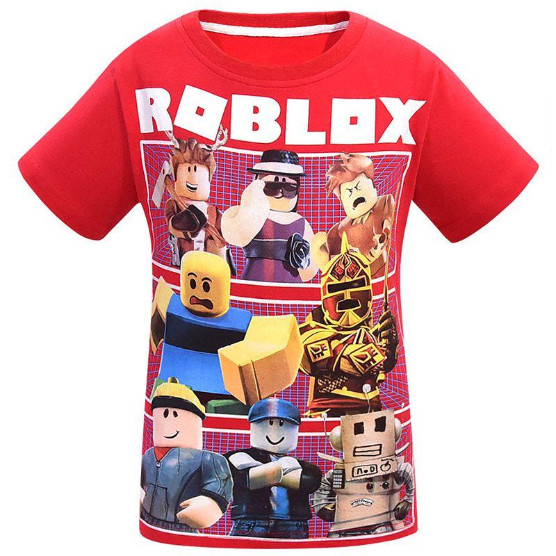 Roblox Game Character Children Roblox Print Cotton Short Sleeve Casual T Shirt