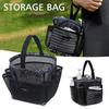 Mesh Bath Shower Caddy Basket with Handle Durable Portable Foldable Bag for Swimming Bathroom