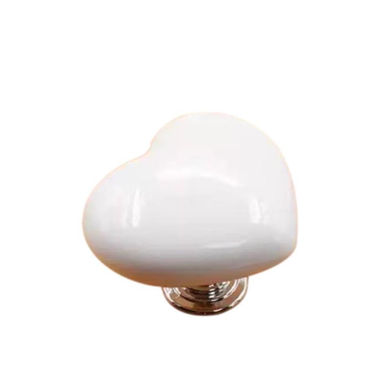 Heart-Shaped Toilet Flush Button Assistor for Nail Art белый