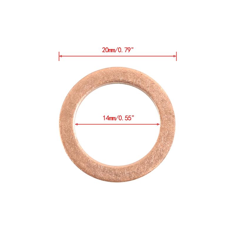 M63K-Oil Drain Screw Washer Screw Plug Gasket 007603-014106 For Mercedes-Benz 007603014106 Car Seal