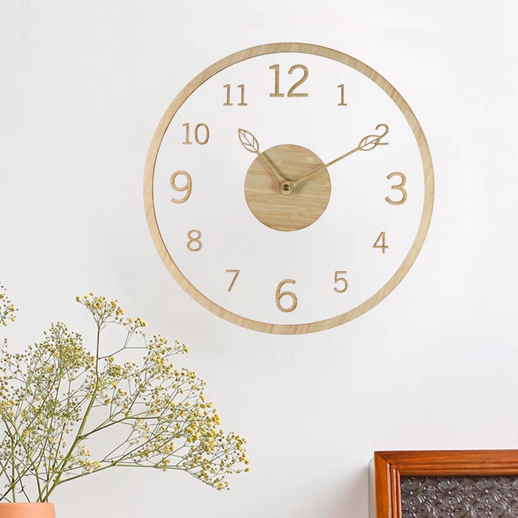 Acrylic Wall Clock for Living - Non Ticking Design Classrooms And Bathrooms