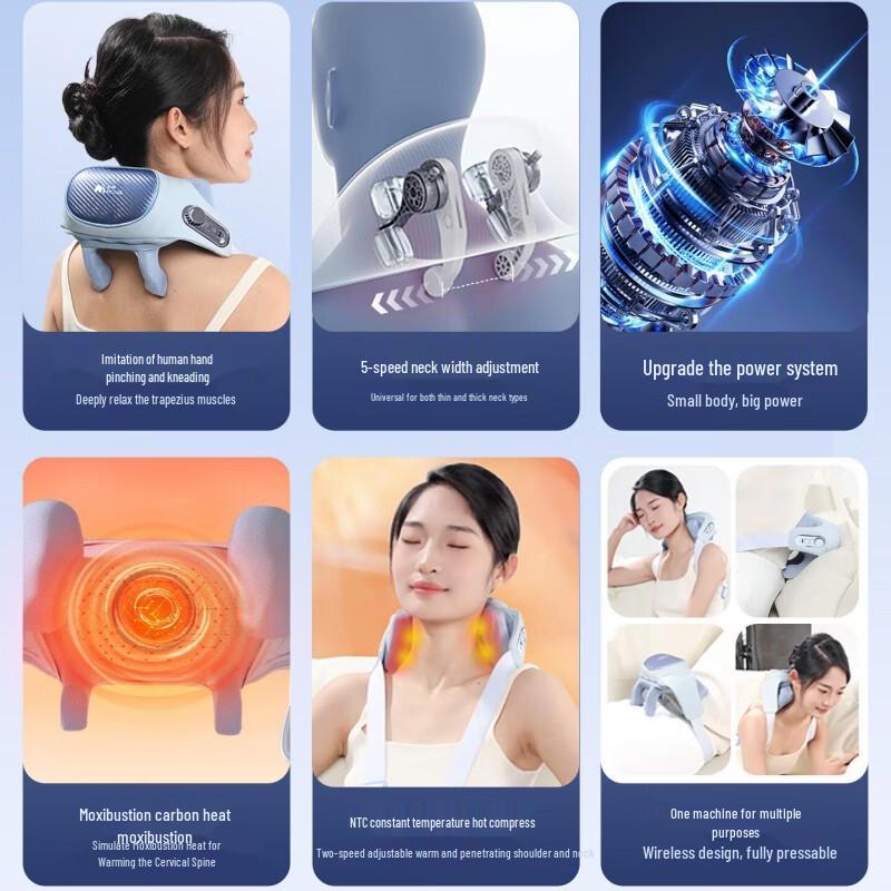 Myojie R3 Adjustable Shoulder & Neck Massager CN plug (adapter included)