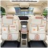 Car anti-kick mat Rear seat anti-dirt mat Cute car rear seat child anti-wear protective mat Car storage bag