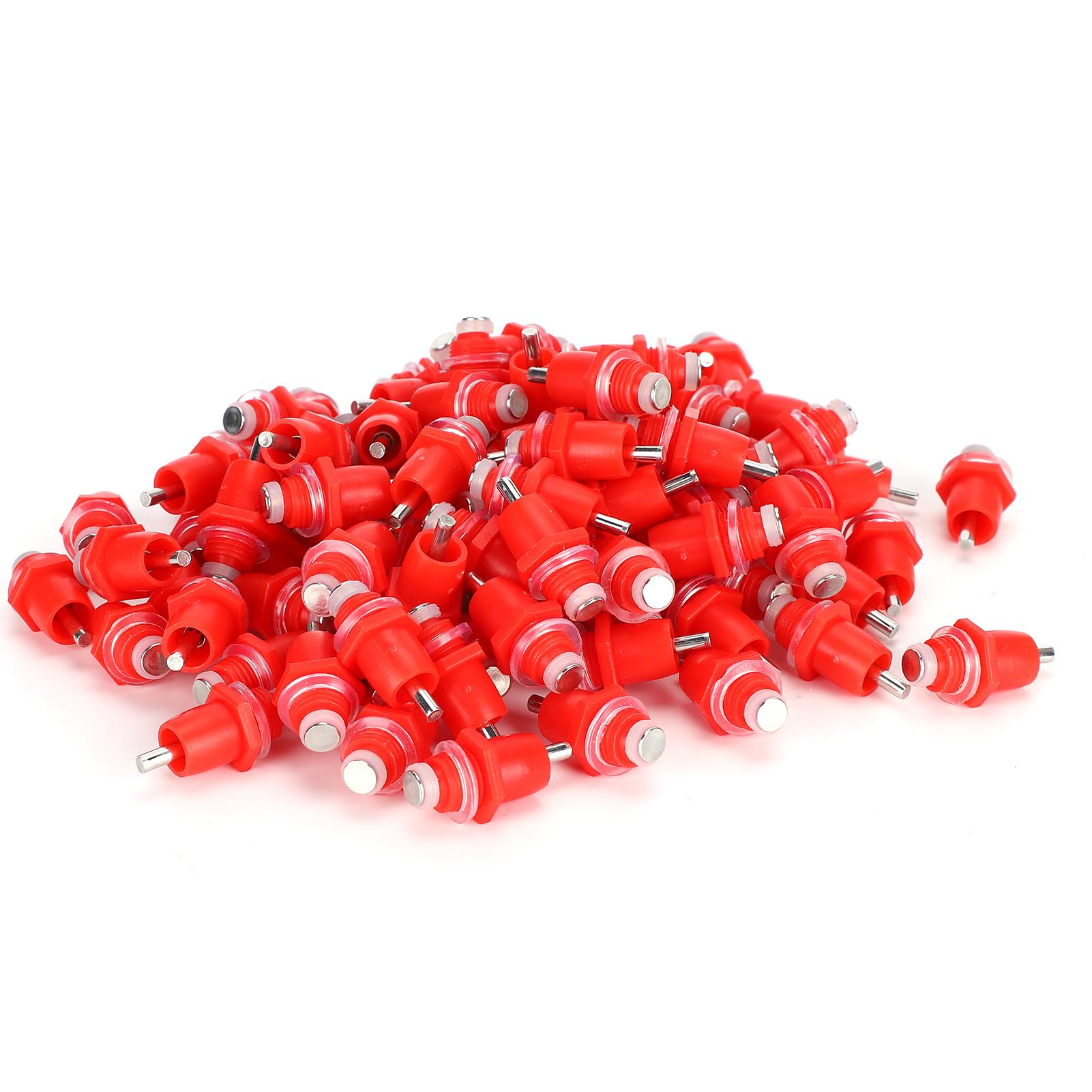 

100Pcs Chicken Three Way Type Automatic Drinking Bowl Waterer Drinker Water Nozzle