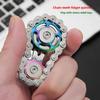 Fidget Spinner in Metallo Giocattolo da Scrivania Ufficio Sollievo dallo Stress Ingranaggi Hand Spinner per Adulti Decorazione Scrivania Decorazione Casa Alleviare lo stress rilassarsi
