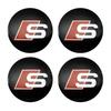 4Pcs 56mm 60mm Car Wheel Center Hub Cap Covers Sticker For R1 A3 A4 A5 A6 C5 B5 B6 B7 A7 A8 Q7 Q5 Q3 RS TT Sline Quattro Badgev1