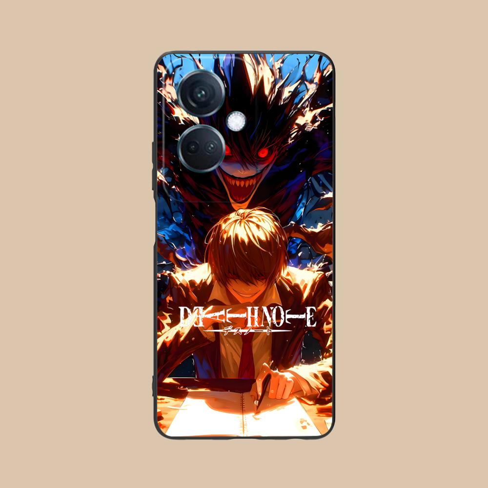 Death Note Kira Light Mobile Phone Case for OPPO Reno 14 13 12 11 10 9 8 7 6 5 F T Pro 5G Colorful Printing Cover Luxury Cover