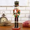Factory Direct 30cm Nutcracker Puppet Soldier Decoration Creative Decoration Gift Spot Asuit Sword