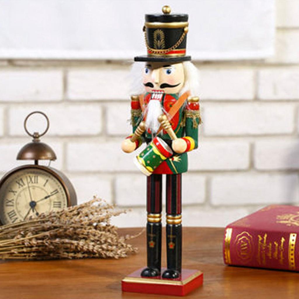 Factory Direct 30cm Nutcracker Puppet Soldier Decoration Creative Decoration Gift Spot Asuit Sword