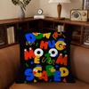 Dont Hug Me Im SScared  Pillow Covers Cartoon Sofa Decorative Home Doublesided Printing Short Plush Cute Cushion Cover