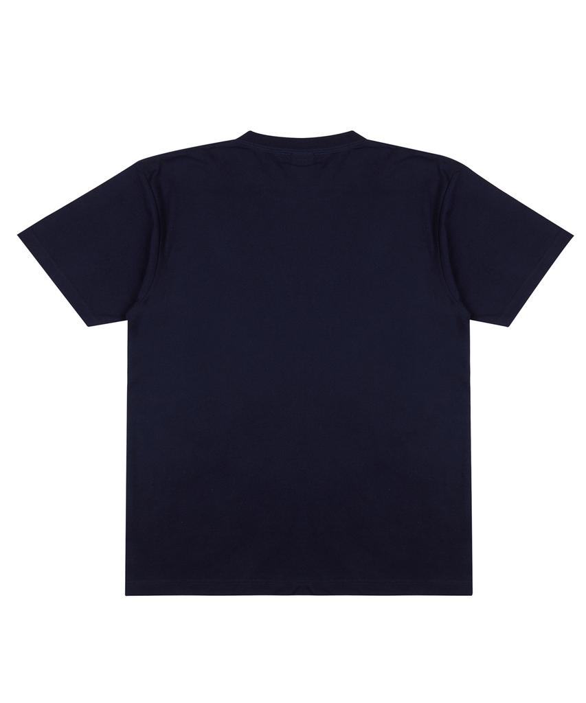 CREAM SODA LAB [2Pack] Lab Smile Flow Short Sleeve T-Shirt Black Navy
