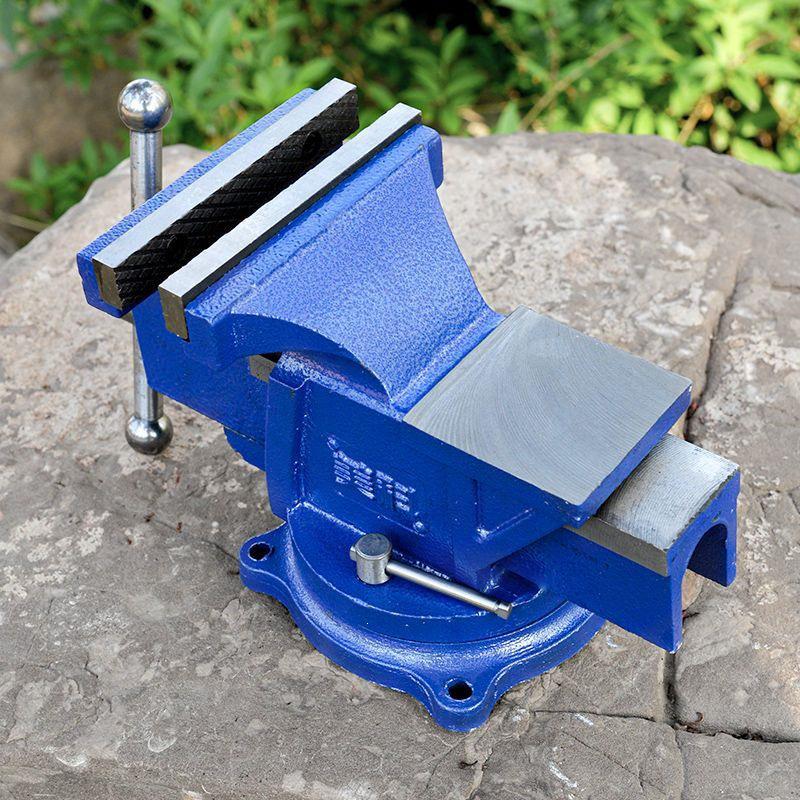 Étau Universel Industriel Robuste - Fixation Multifonctionnelle pour Établi à Mordaches Plates