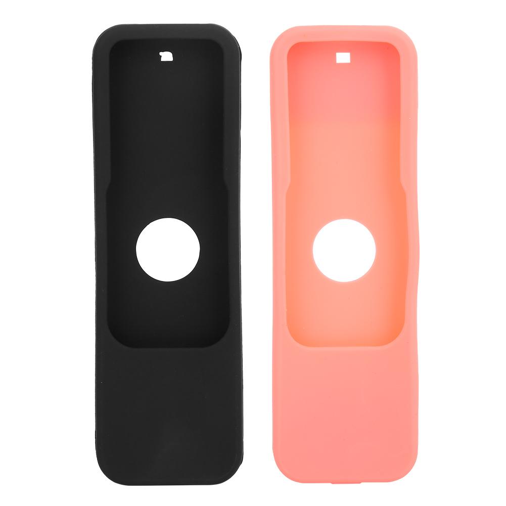 2Pcs Non Slip Protective Silicone Cover Case Fit for TV 4K 4th 5th Generation Remote Controller(Black Red )