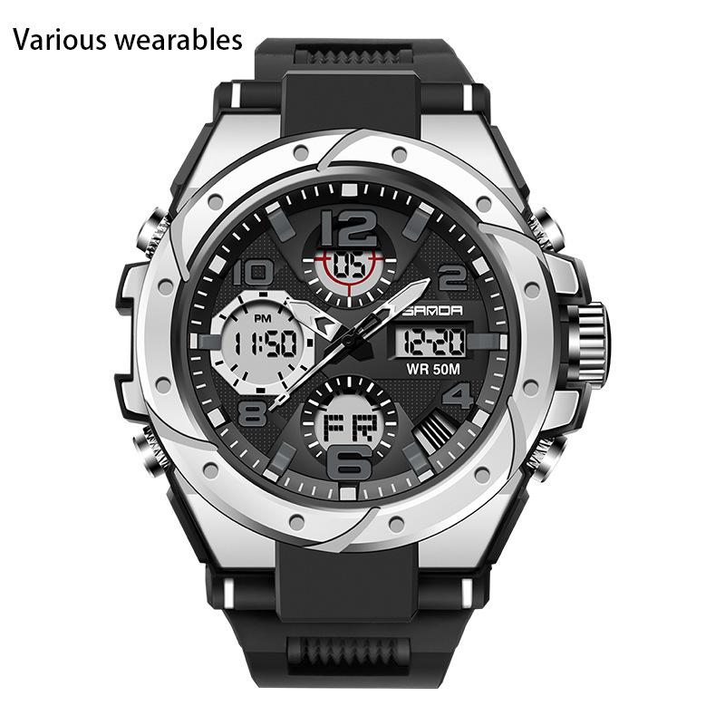 New Harajuku Style Skull Waterproof Men's Electronic Multi-Function Electronic Watch Outdoor Sports Men's Watch