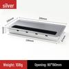 Square Bristle Wire Grommet Cover, Imitation Aluminum, ABS Plastic Cable Hole Cover for Desk & Conference Table Cable Management.