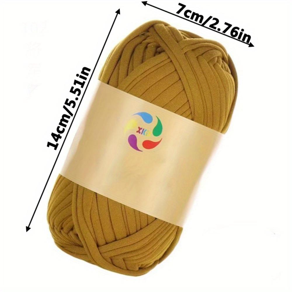 3pcs Solid Color Cloth Strips Thick Cloth Yarn Soft Colored Yarn for Hand DIY Bag Blanket Cushion Crocheting and Knitting Projects