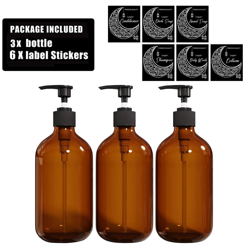 Hand Pump Soap Dispenser Shampoo Body Wash Essential Oil Shower Gel Container Gift Muslim Ramadan Decoration Household