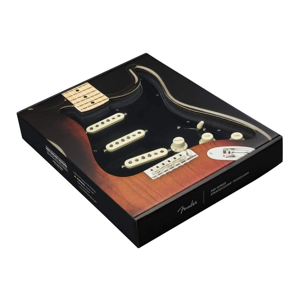 Fender Custom Shop '69 SSS Pre-Wired Strat Pickguard Black 11 Hole