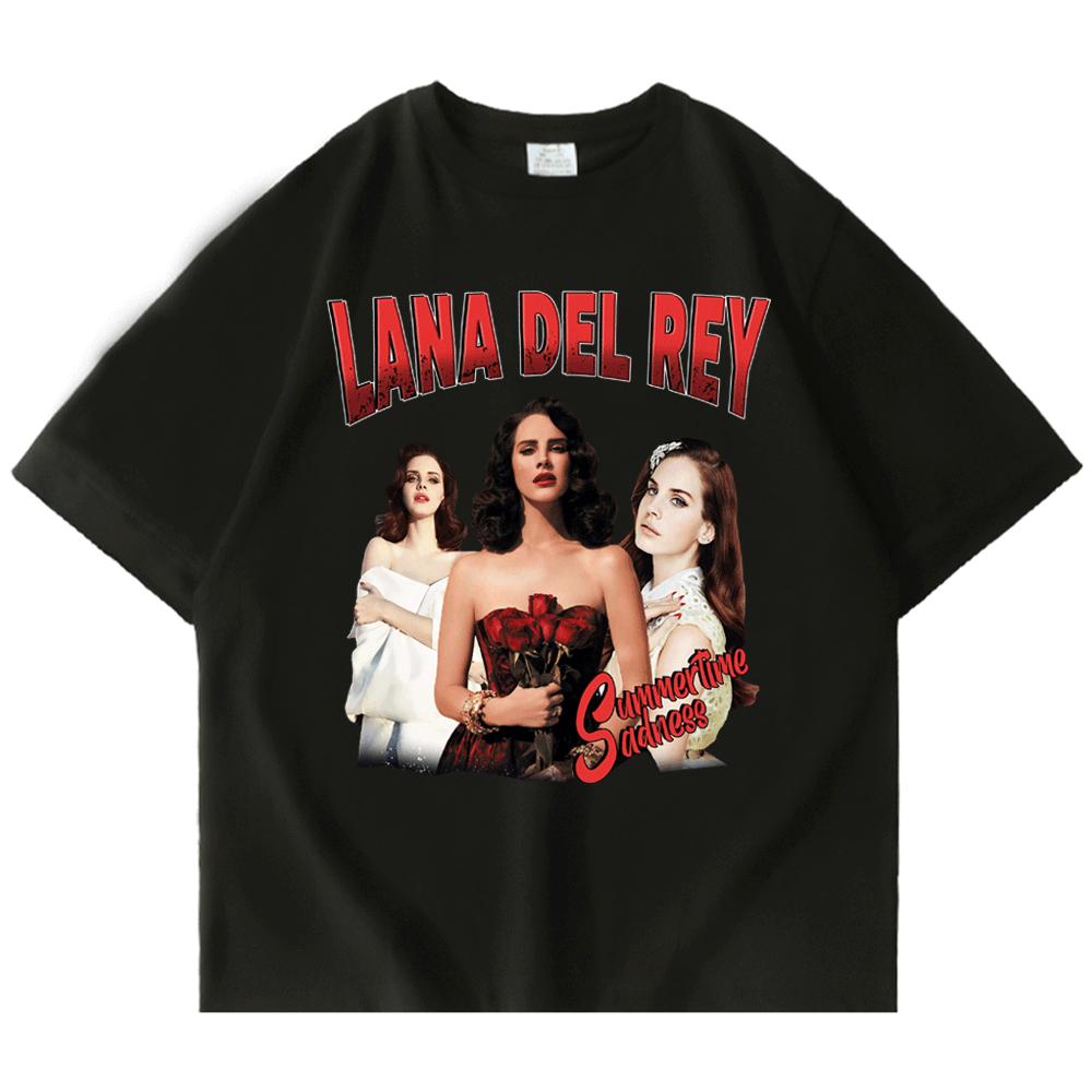 90s Singer Lana Del Rey Ldr Sailing Graphics TShirt Unisex Harajuku Unisex Vintage ShortSleeve TShirts Oversized Tees Streetwear