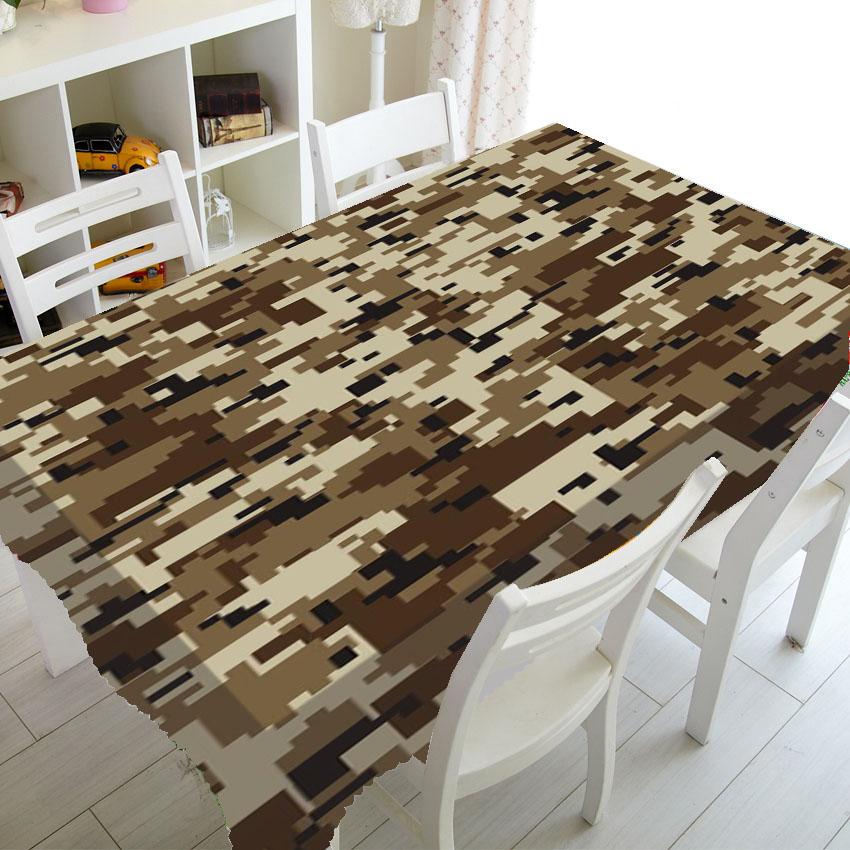 Green Camouflage Camo Pattern Table Cloth Cover Tablecloth for Party Home Decor Military Army Camo Tablecover Kitchen