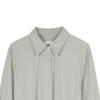 LESS Cotton Blend Casual Long Sleeve Shirt Dress