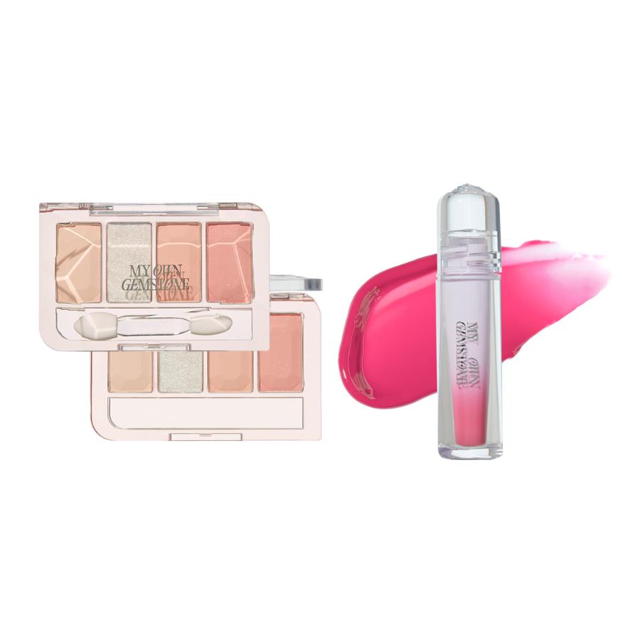 Etude #My Own Gemstone Play Color Eyes 3.5g + Over Glowy Tint 3g Set