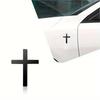Metal Christ Cross Badge Sticker Three-dimensional Metal Sticker Cross Car Sticker Motorcycle Car Modified Tail Exquisite Badge Sticker Decoration