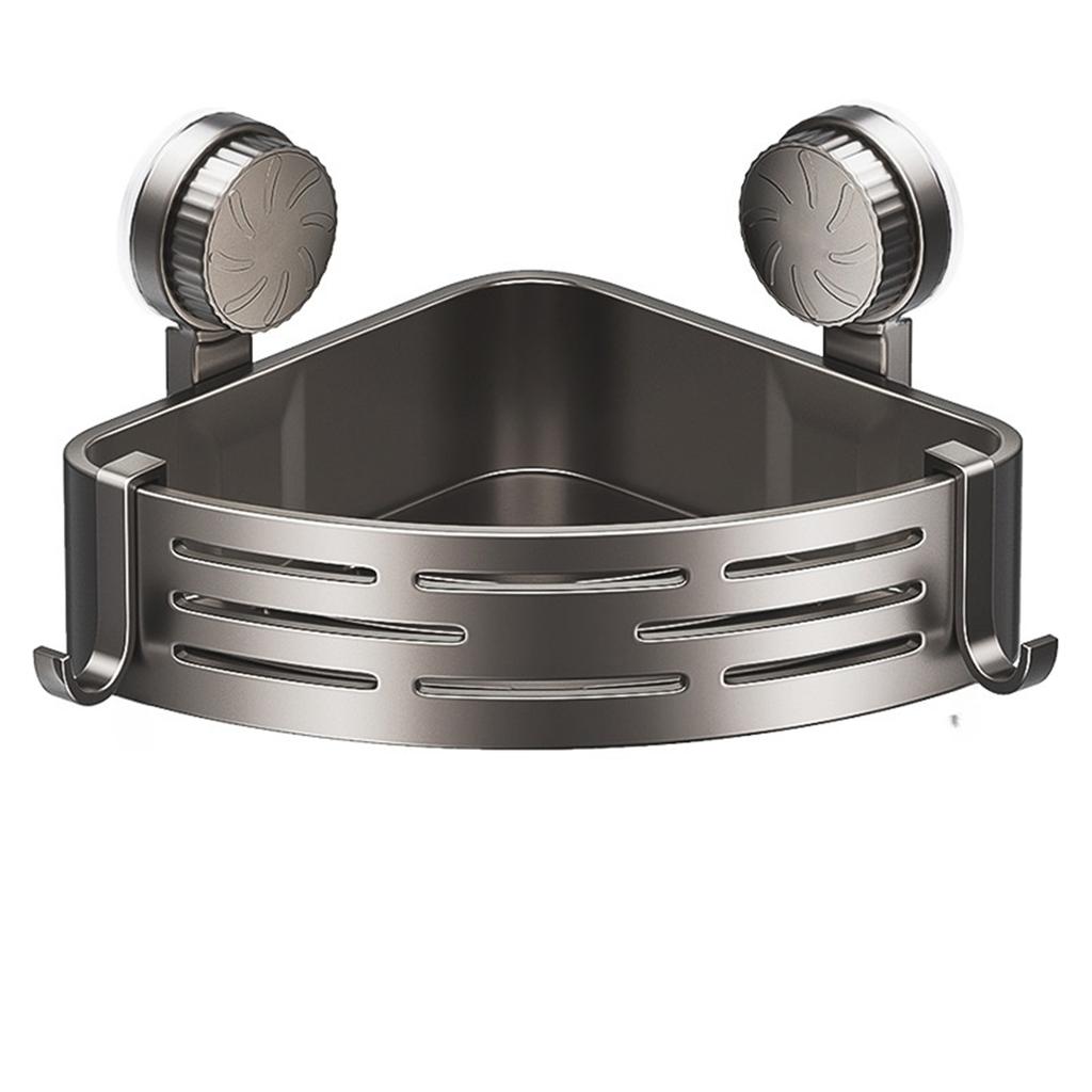 Compact Size Corner Shower Rack Suction Cup Holder