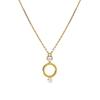 Pearl Cubic Round Necklace (Silver 925) SHNE0004