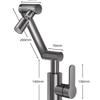 TLXT Wall-Mounted Pull-Out Kitchen Faucet