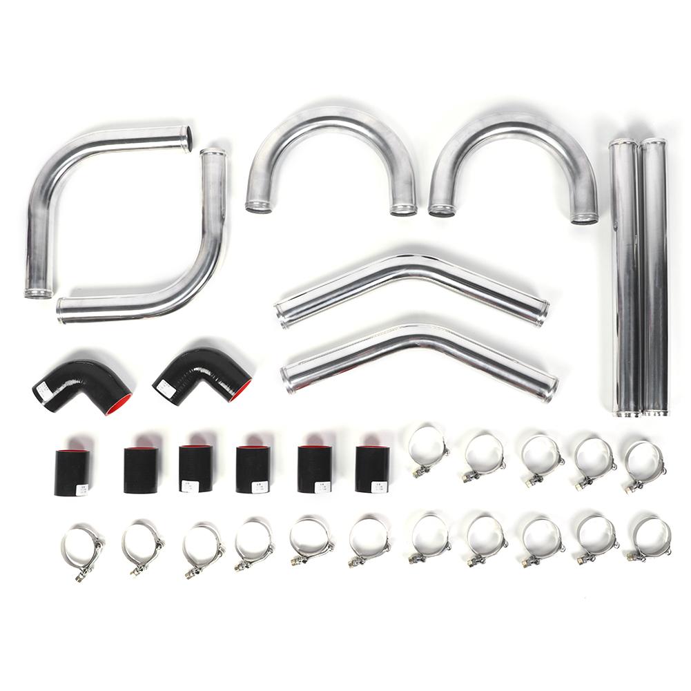 

2in 51mm Universal Aluminum Pipe Silicon Hose Intercooler Turbo Piping Kit Modified Accessory